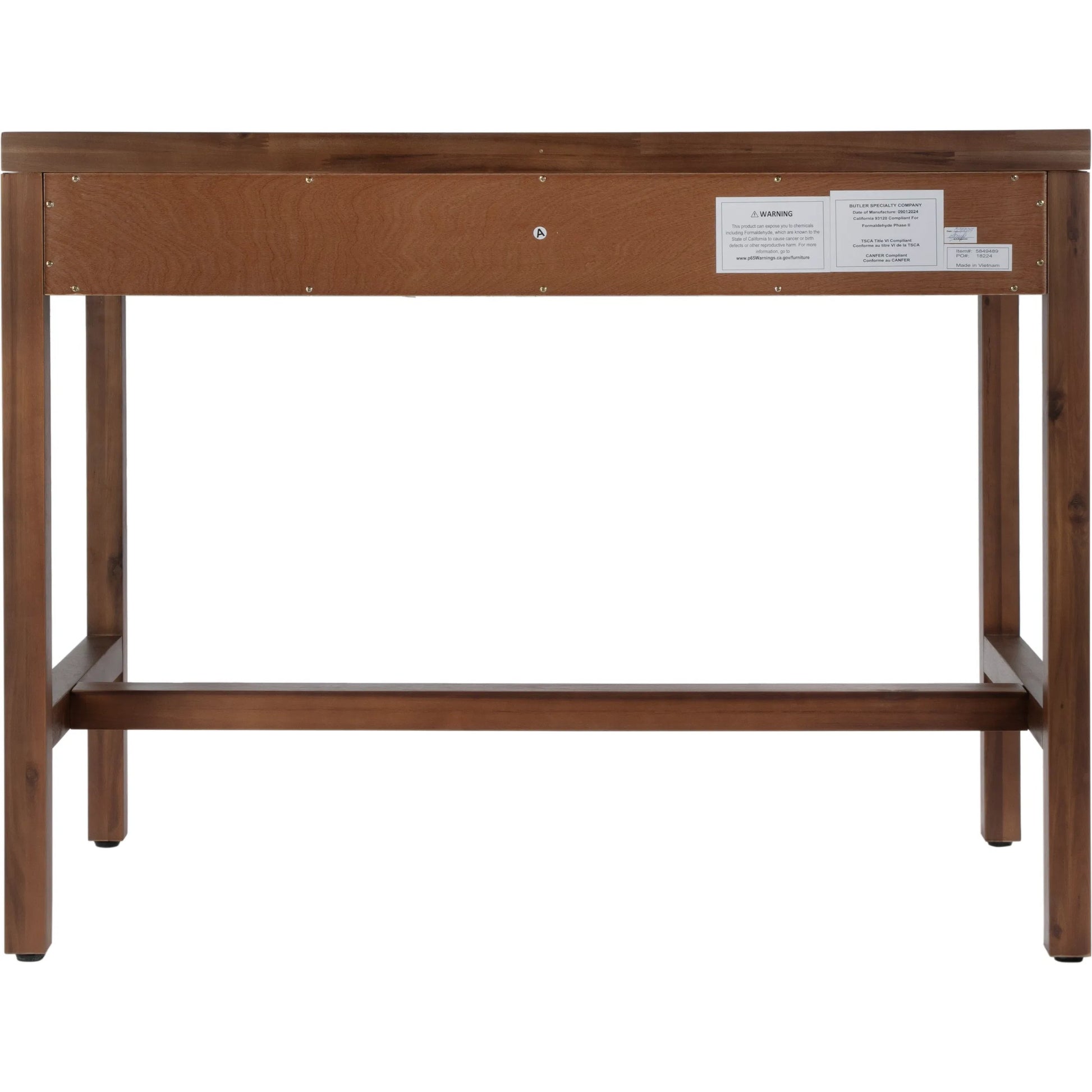 Nora 2 Drawer Writing Desk by Butler Specialty Company. Made from acacia wood, acacia veneer, mdf in a unique style.