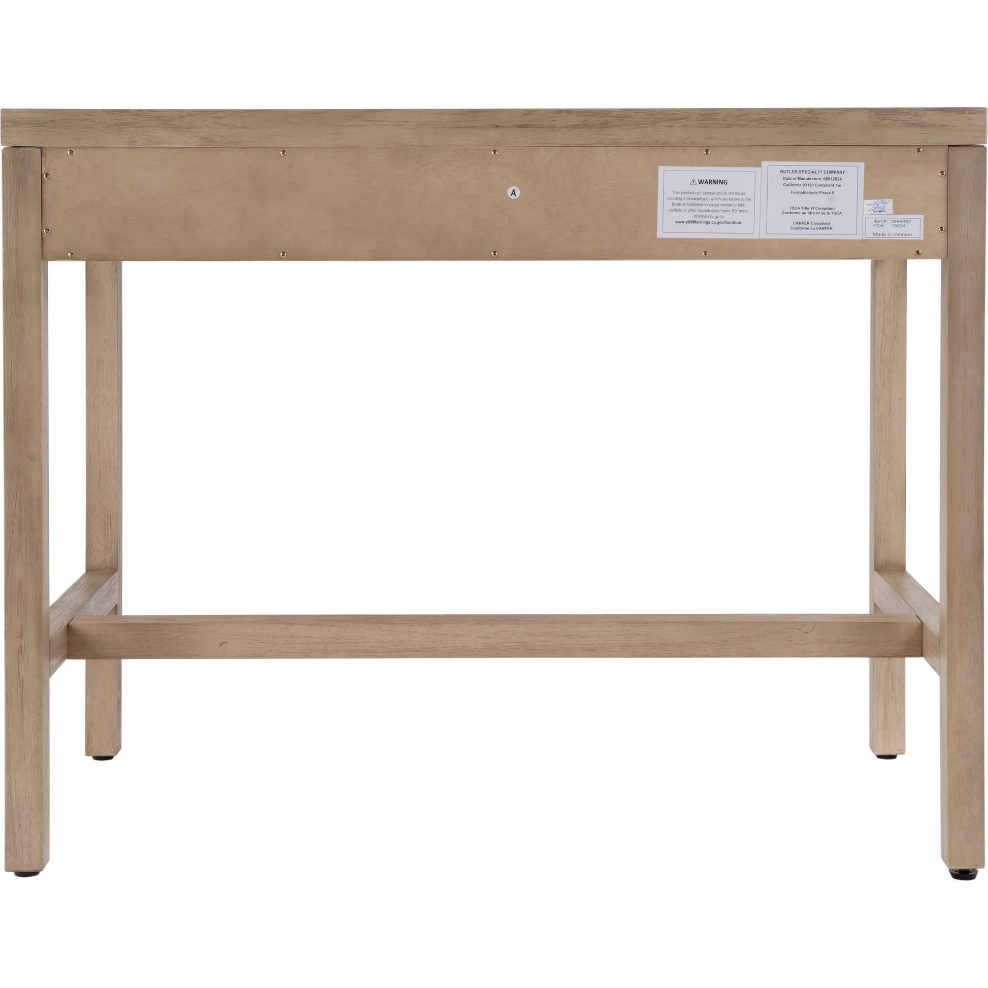 Nora 2 Drawer Writing Desk by Butler Specialty Company. Made from acacia wood, acacia veneer, mdf in a unique style.