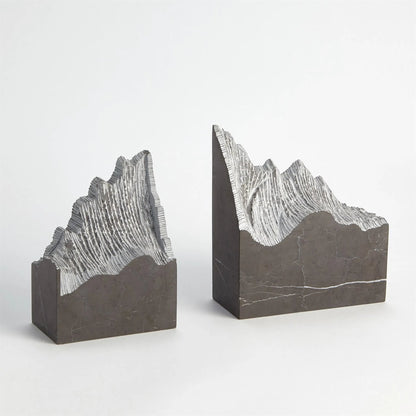 Pair Mountain Summit Bookends by Global Views. Made from unique in a modern style.
