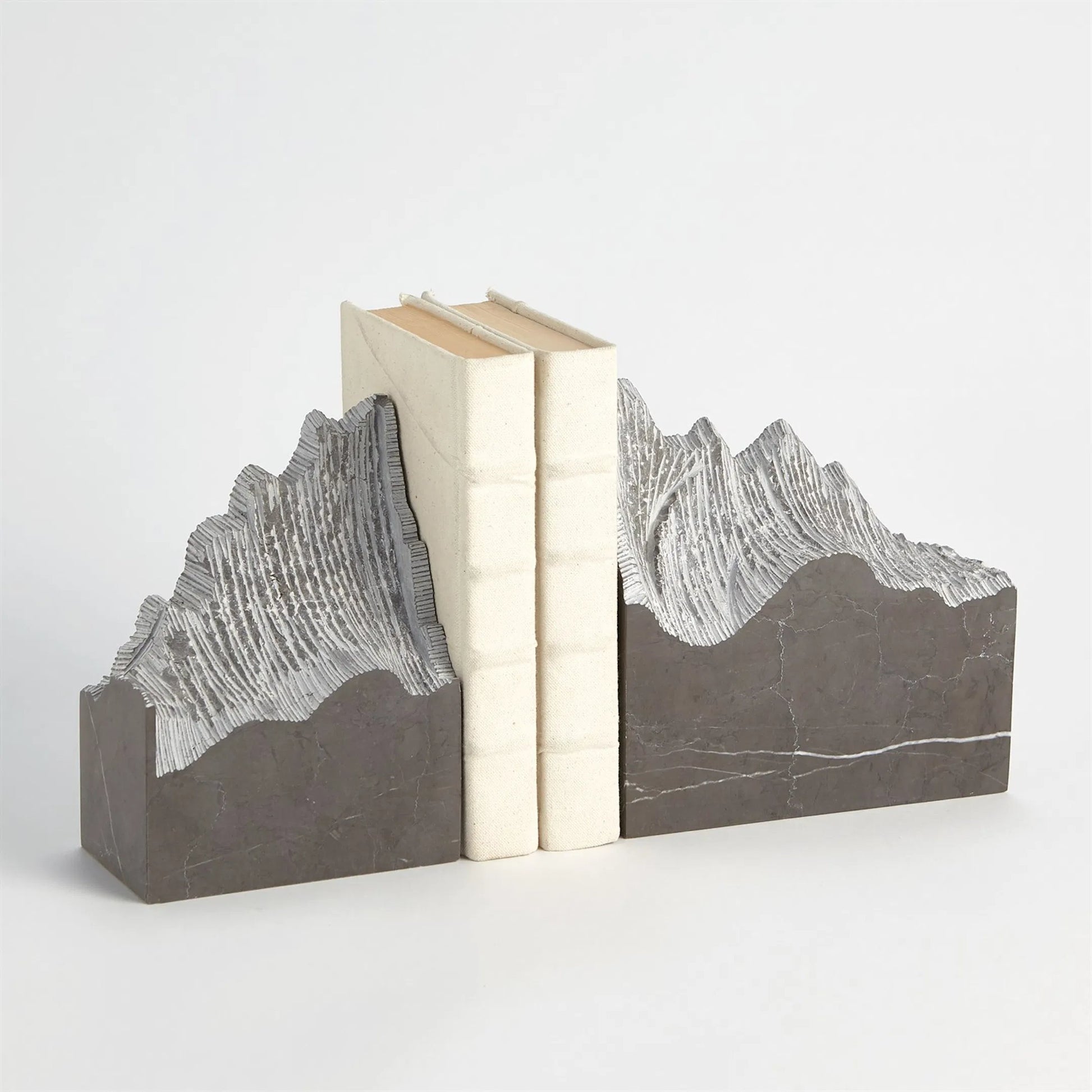 Pair Mountain Summit Bookends by Global Views. Made from unique in a modern style.