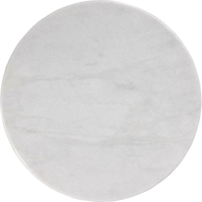 Nala Side Table by Butler Specialty Company in brown. Made from mango solids: 43%; marble: 42%, iron:15% in a traditional style.