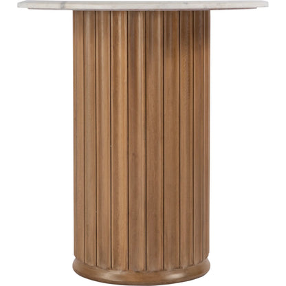 Geneva Side Table by Butler Specialty Company in brown, white. Made from mango, marble, mdf in a unique style.