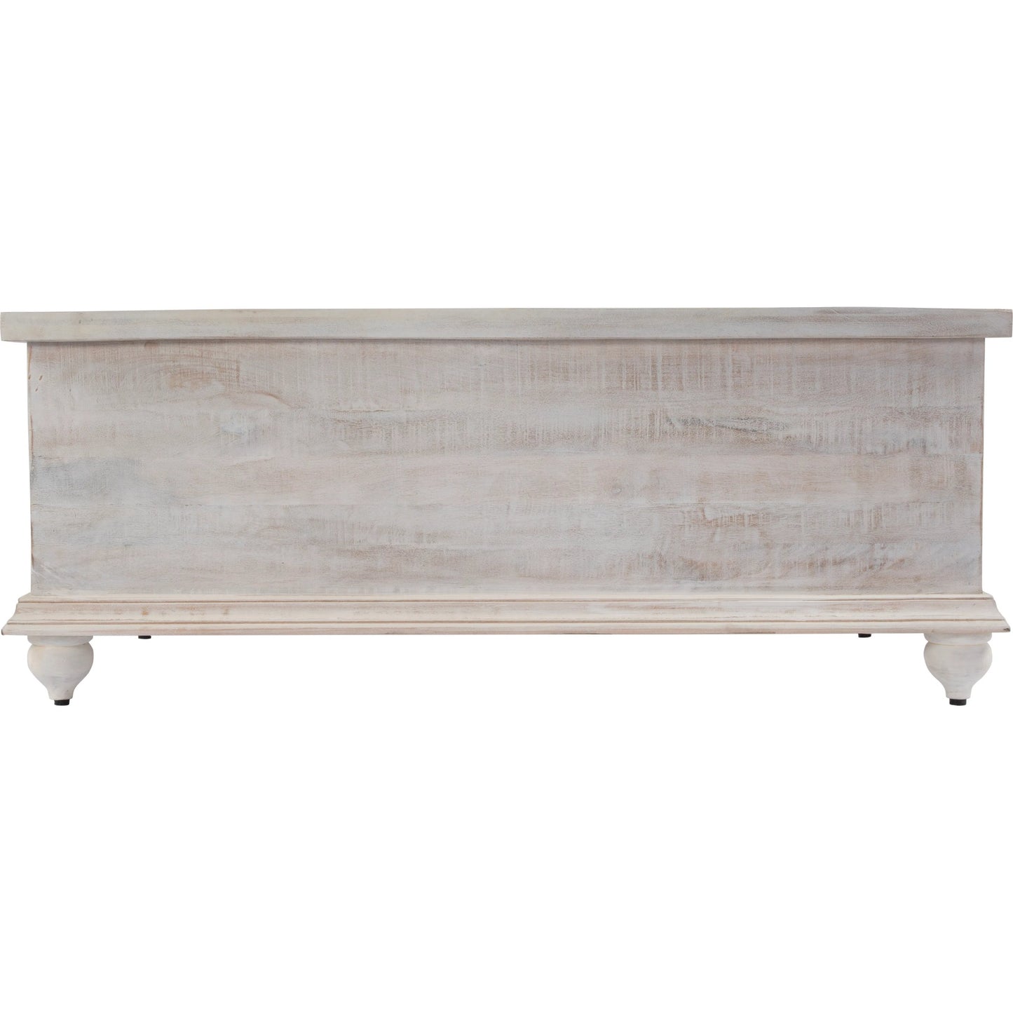 004 SI-2333907 | Additional Silo | Chipping 6 Drawer Trunk Coffee Table by Butler Specialty Company in white. Made from mango, iron in a traditional style.
