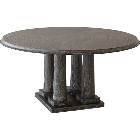 Titian Dining Table by Global Views in black. Made from unique in a unique style.