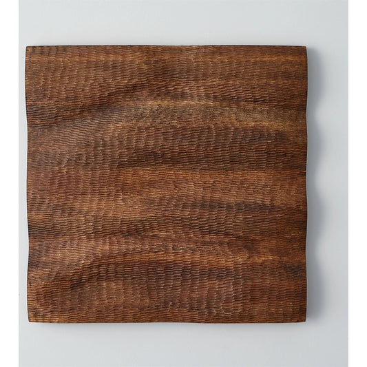 Dune Wall Panel by Global Views in natural brown. Made from mango wood in a modern style.