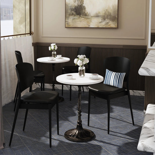 Elio Marble & Iron Accent Table by Butler Specialty Company in white, black. Made from iron, marble, mdf in a unique style.