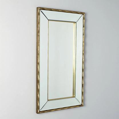 Bamboo Mirror by Global Views. Made from mango, mdf in a rustic style.