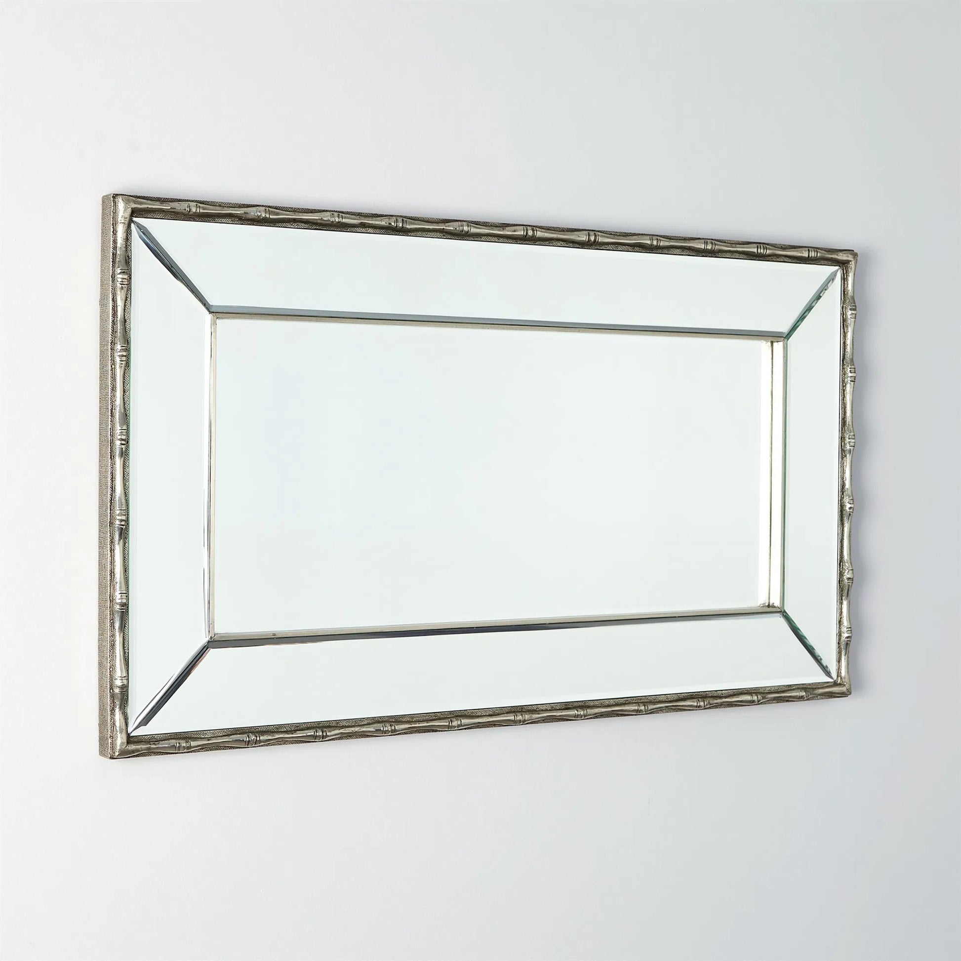 Bamboo Mirror by Global Views. Made from mango, mdf in a rustic style.