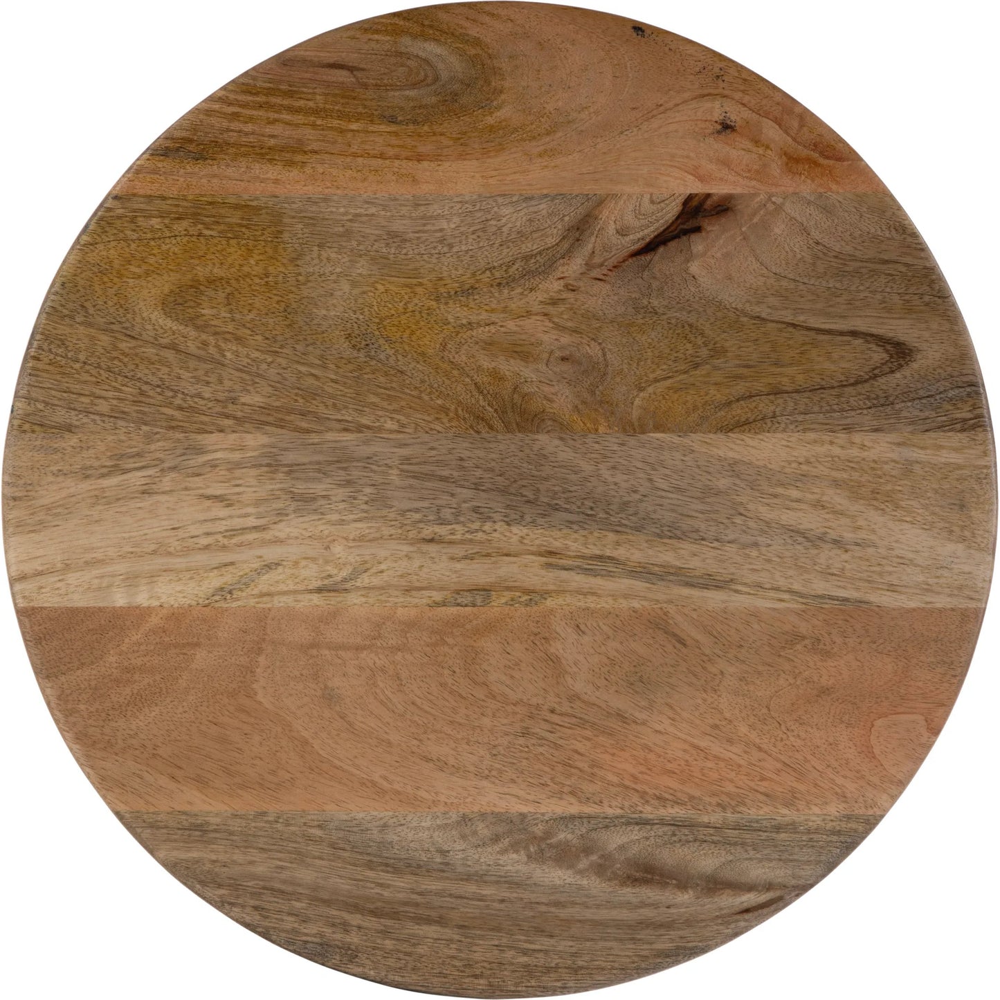 005 SI-2333897 | Closeup | Botswana Abstract Pedestal Base Side Table by Butler Specialty Company in brown. Made from mango solids in a transitional style.