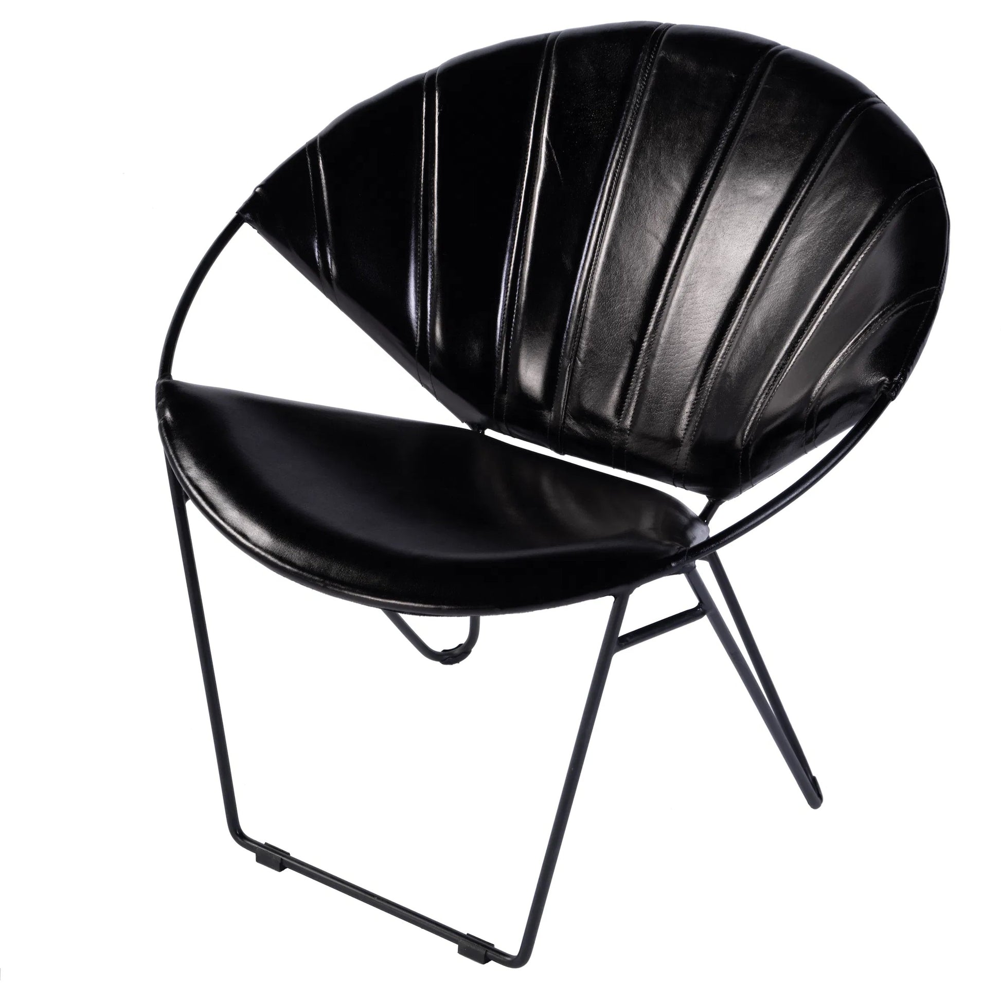 Harlan Accent Chair by Butler Specialty Company. Made from iron, leather in a modern style.