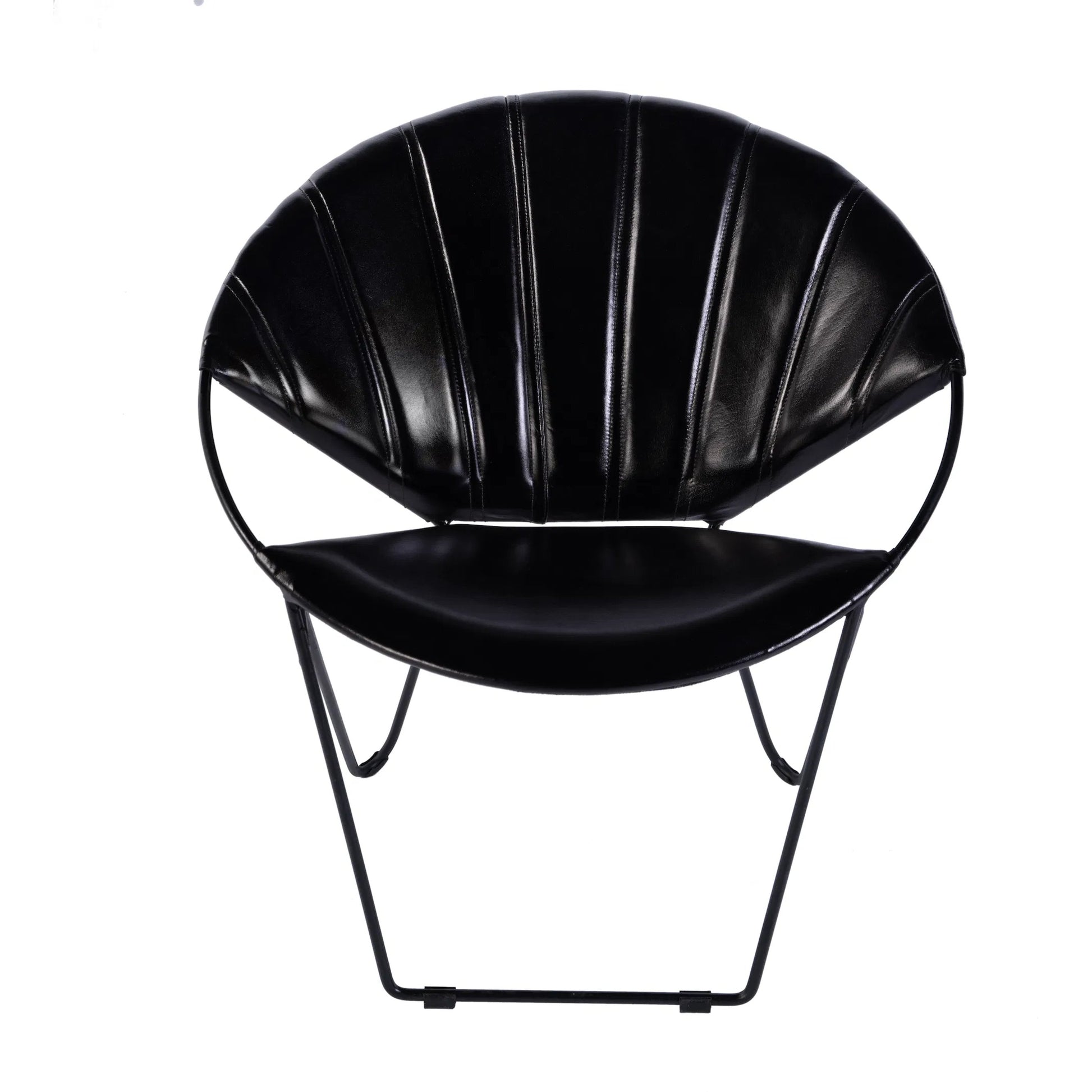 Harlan Accent Chair by Butler Specialty Company. Made from iron, leather in a modern style.