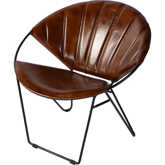 Harlan Accent Chair by Butler Specialty Company. Made from iron, leather in a unique style.