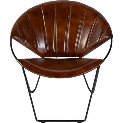 Harlan Accent Chair by Butler Specialty Company. Made from iron, leather in a modern style.