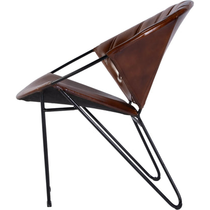 Harlan Accent Chair by Butler Specialty Company. Made from iron, leather in a modern style.