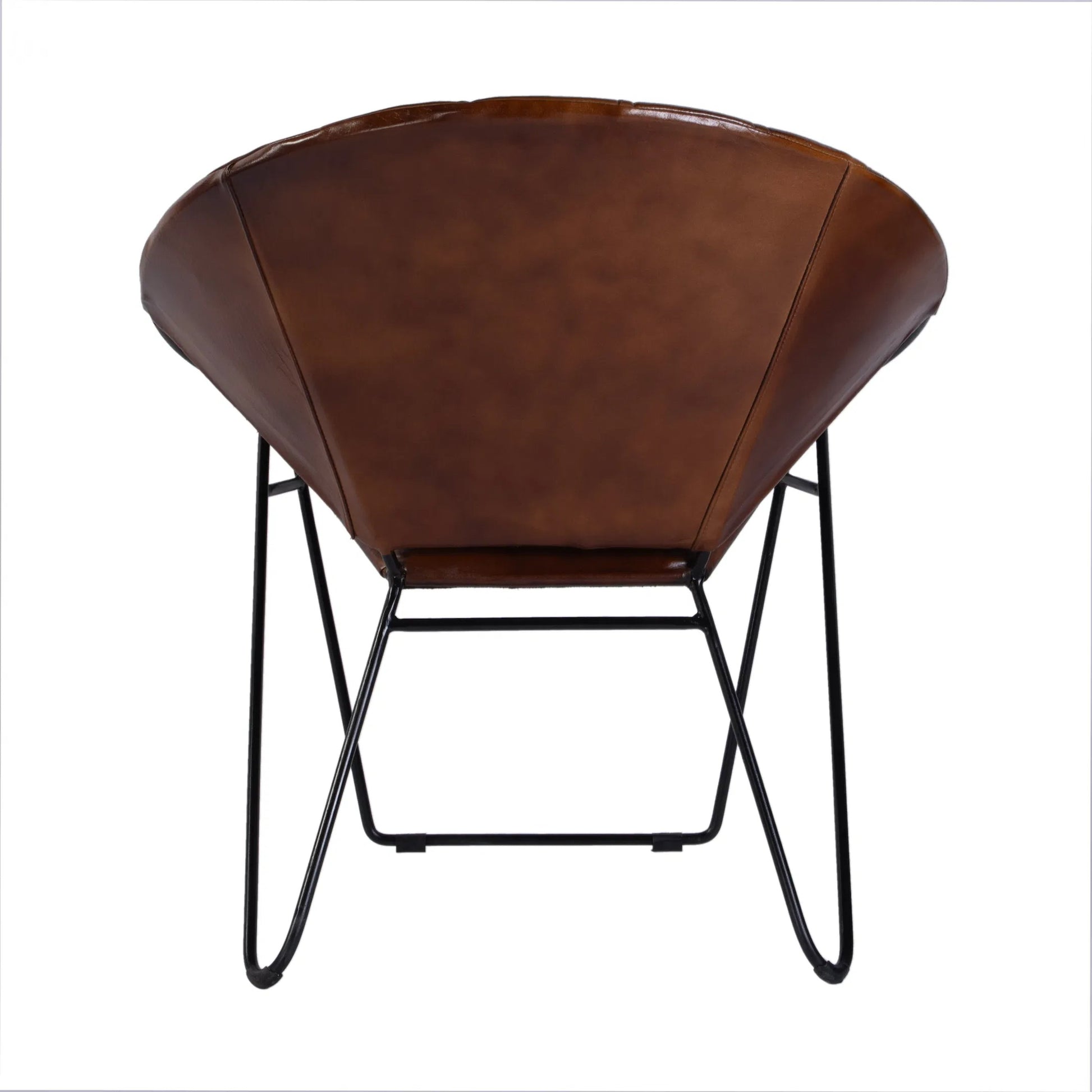 Harlan Accent Chair by Butler Specialty Company. Made from iron, leather in a modern style.