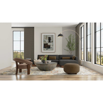 Braden BDN8A50F Rug by Feizy in gray, orange, tan. Made from polyester, polypropylene in a unique style.