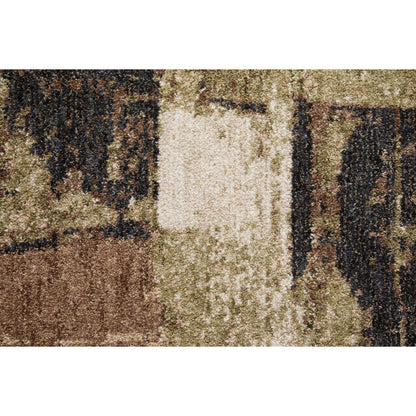 Pearson PRS39STF Rug by Feizy in ivory, green, brown. Made from polyester in a unique style.