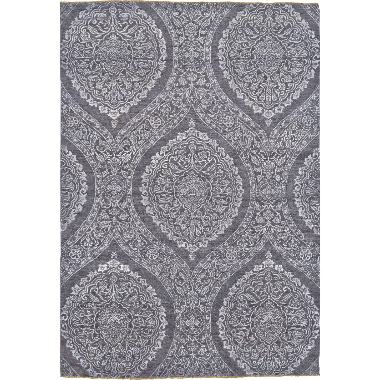 001 SI-1868436,SI-1868437 | Primary Silo | Alford Eyelash Wool Rug - 7075F by Feizy. Made from wool, viscose in a unique style.