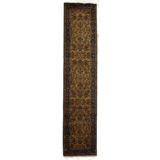 Antique Weave Mohajeran 5881 Rug by Exquisite Rugs in gold, black. Made from new zealand wool in a unique style.