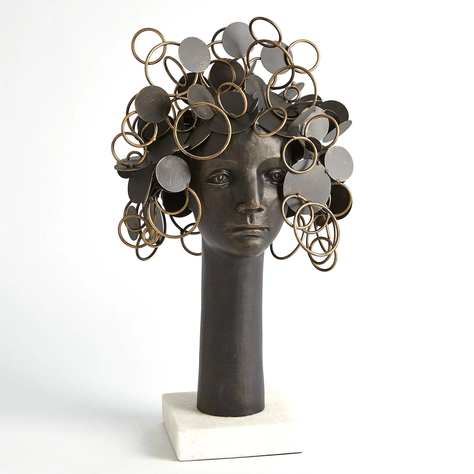 Rings and Things for Brains by Global Views in bronze and marble. Made from unique in a modern style.