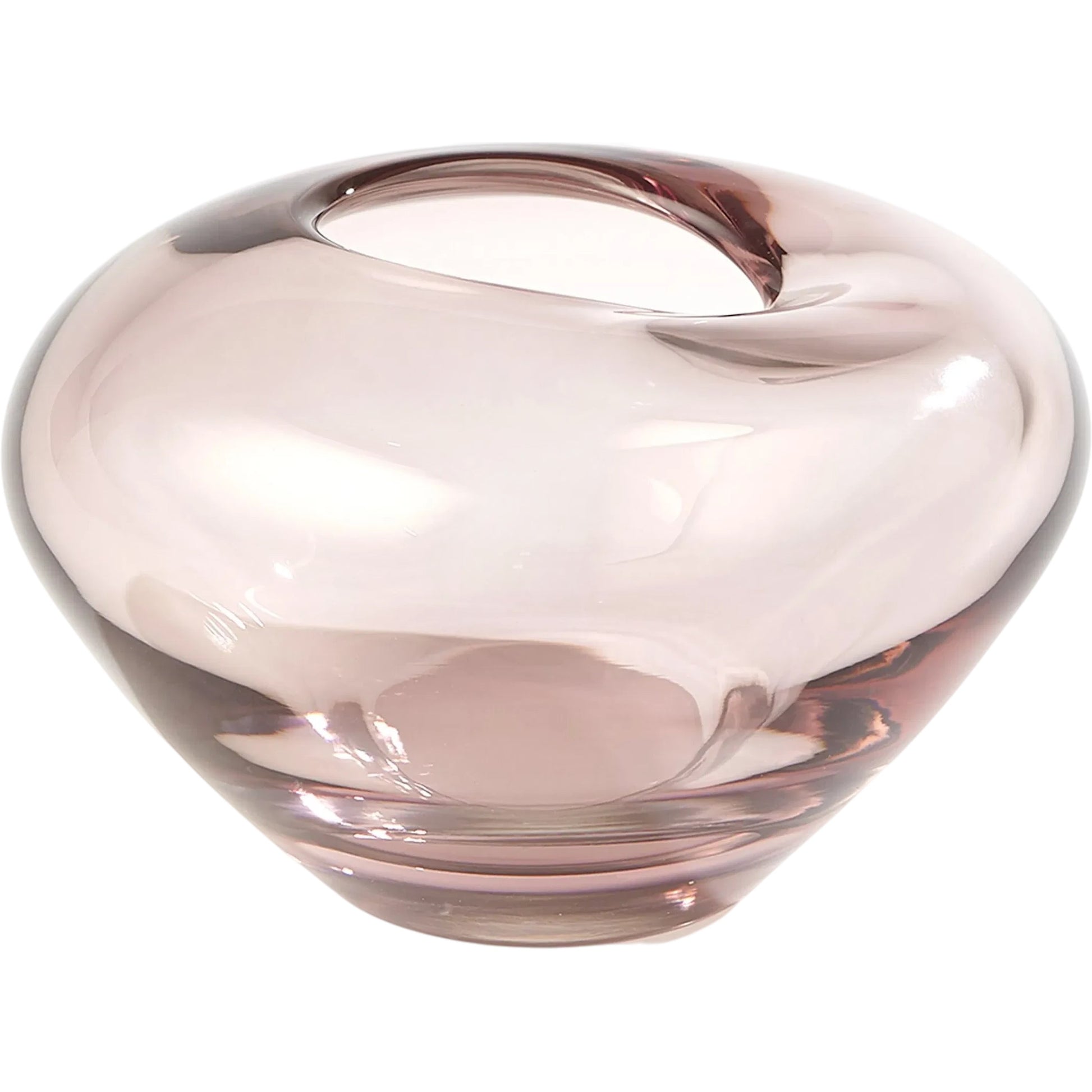 Undulating Vase by Global Views. Made from art glass in a eclectic & global style.