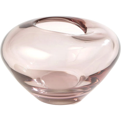 Undulating Vase by Global Views. Made from art glass in a eclectic & global style.