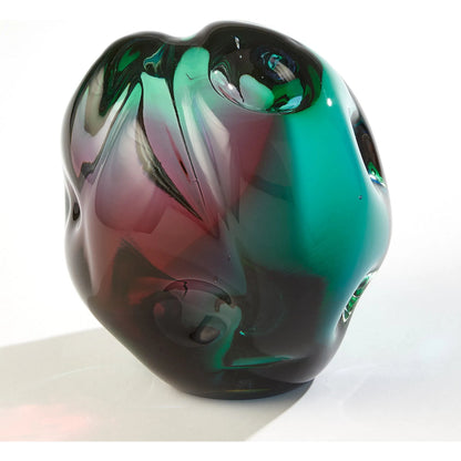 Dimpled Sphere by Global Views. Made from art glass in a eclectic & global style.