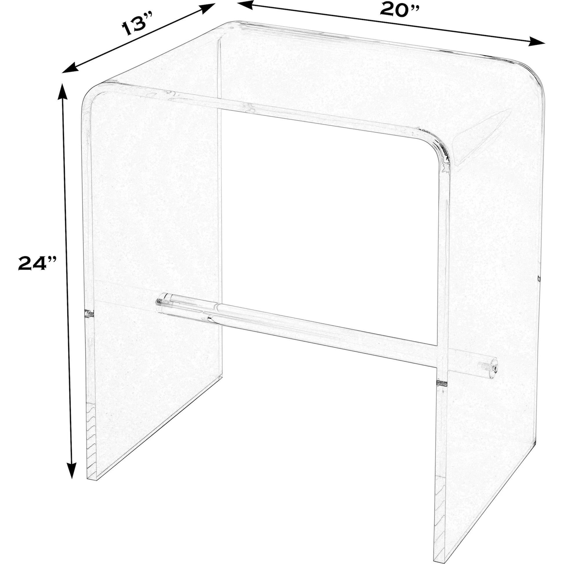 Corsica Acrylic Side Table by Butler Specialty Company in clear. Made from acrylic in a unique style.