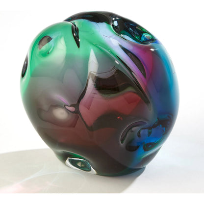 Dimpled Sphere by Global Views. Made from art glass in a eclectic & global style.