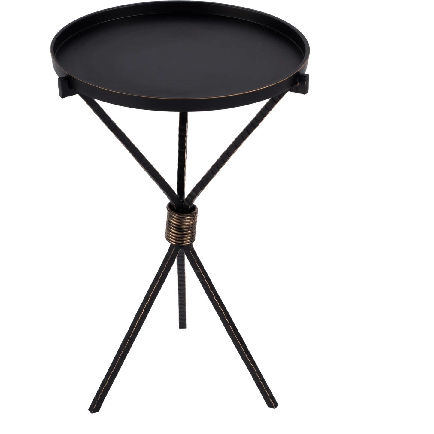 000 SI-2333967 | Primary Silo | Lucca Side Table by Butler Specialty Company in black. Made from iron, aluminum in a modern style.