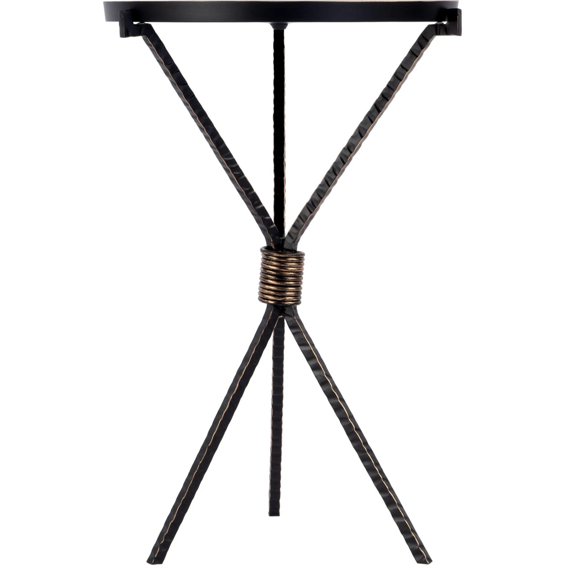 Lucca Side Table by Butler Specialty Company in black. Made from iron, aluminum in a modern style.