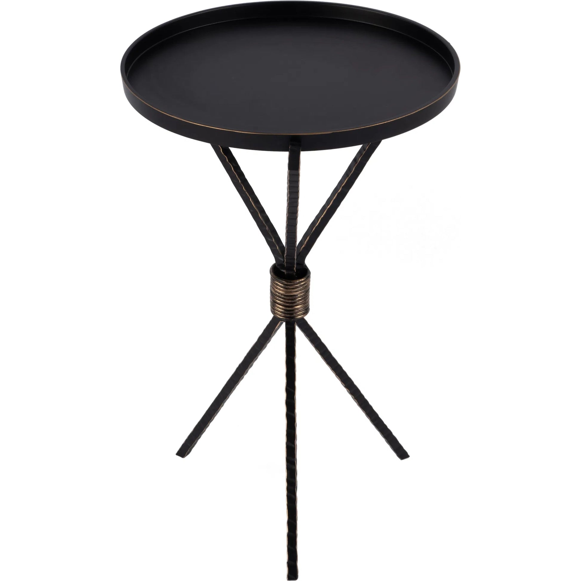 Lucca Side Table by Butler Specialty Company in black. Made from iron, aluminum in a modern style.