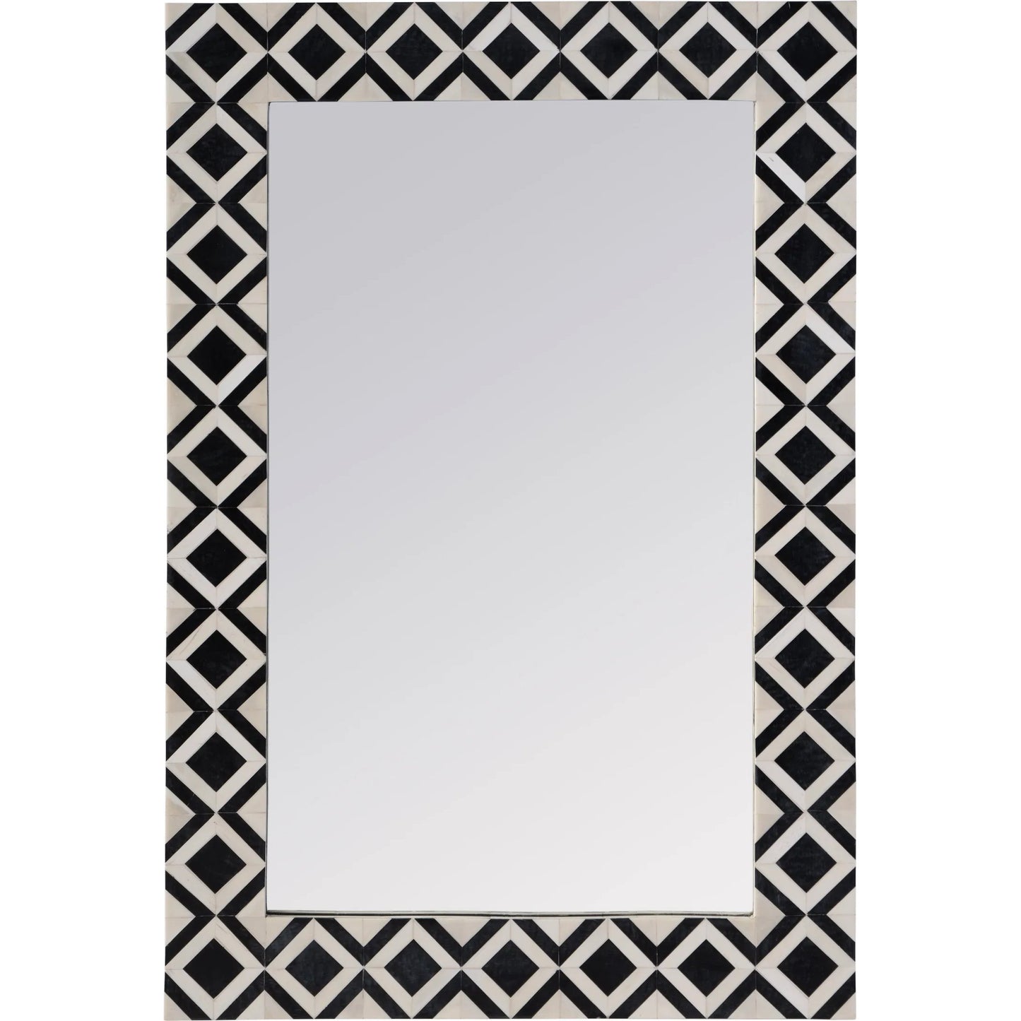 001 SI-2379633 | Primary Silo | Verona Rectangular Bone-Inlay Wall Mirror by Butler Specialty Company. Made from mdf, mirror, acacia, resin in a eclectic & global style.