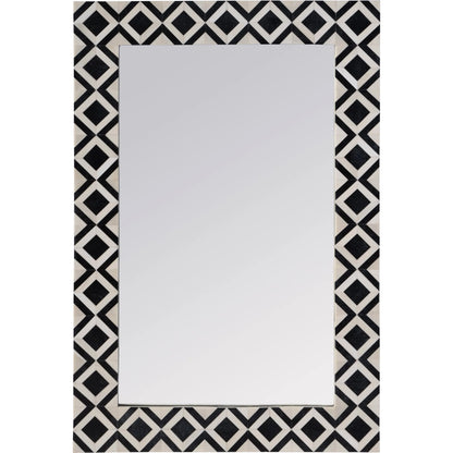 Verona Rectangular Bone-Inlay Wall Mirror by Butler Specialty Company. Made from mdf, mirror, acacia, resin in a eclectic & global style.