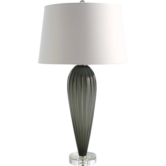 Teardrop Glass Lamp by Global Views in grey. Made from unique in a unique style.