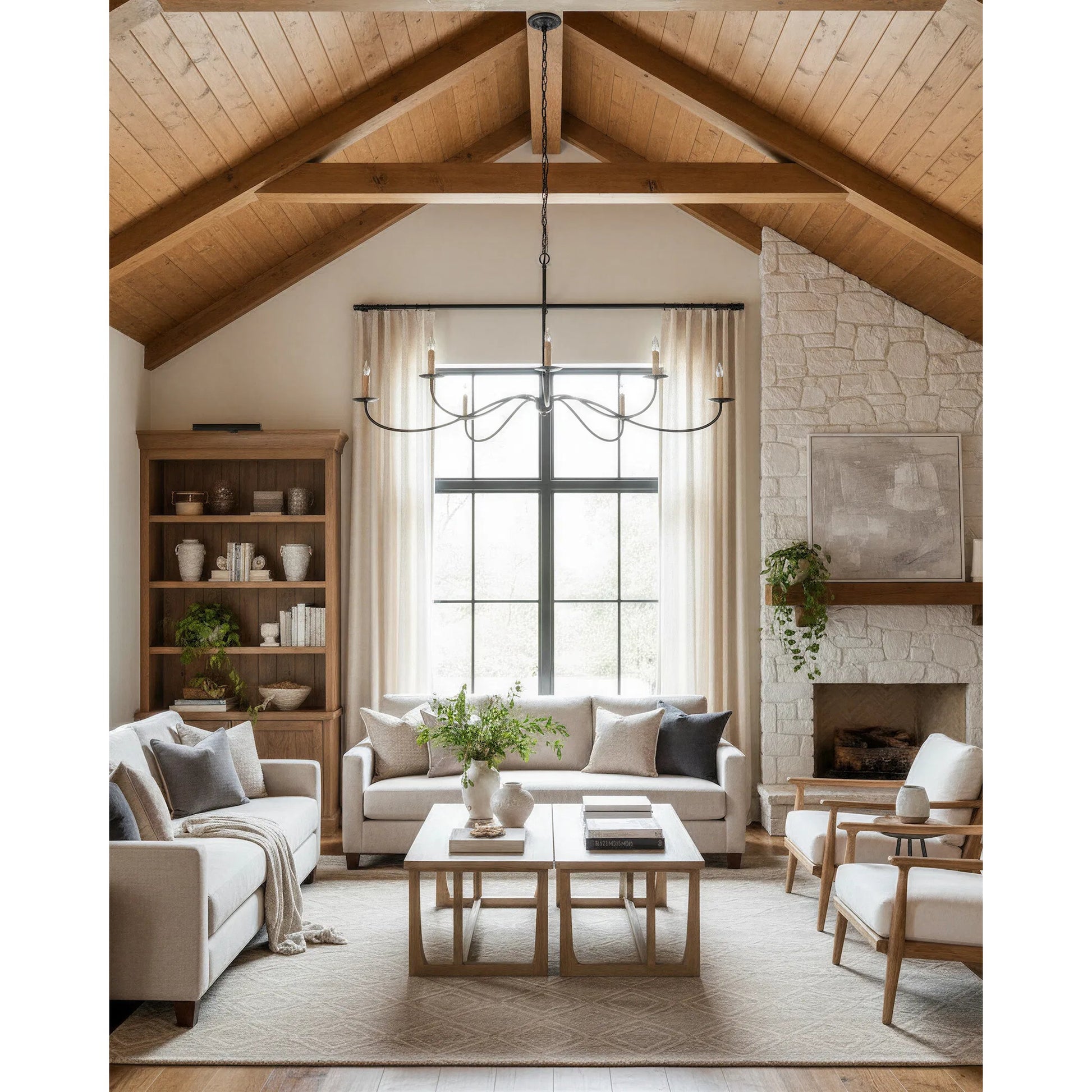 Saxon Chandelier by Currey and Company. Made from unique in a modern style.