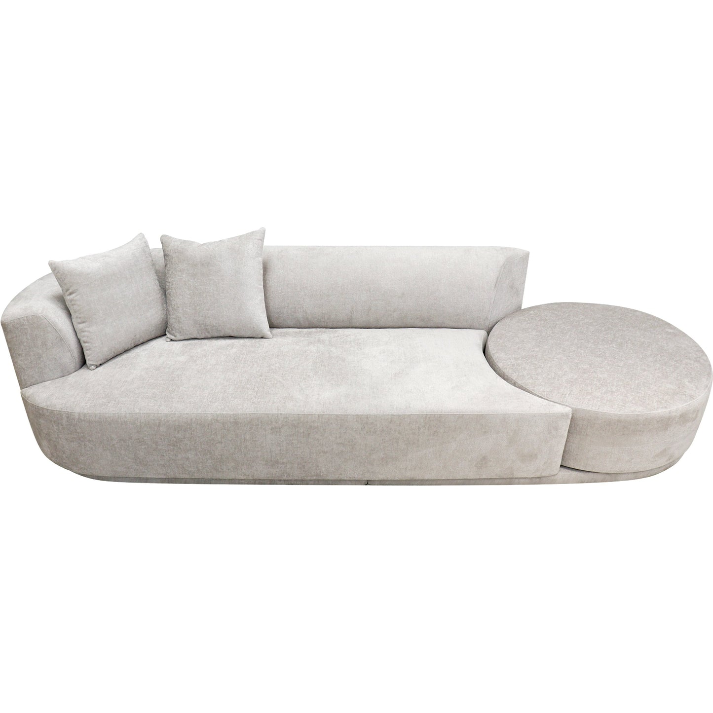006 SI-2030348 | Additional Silo | Cielo Sofa by Pasargad Home in beige. Made from polyester fabric in a modern style.