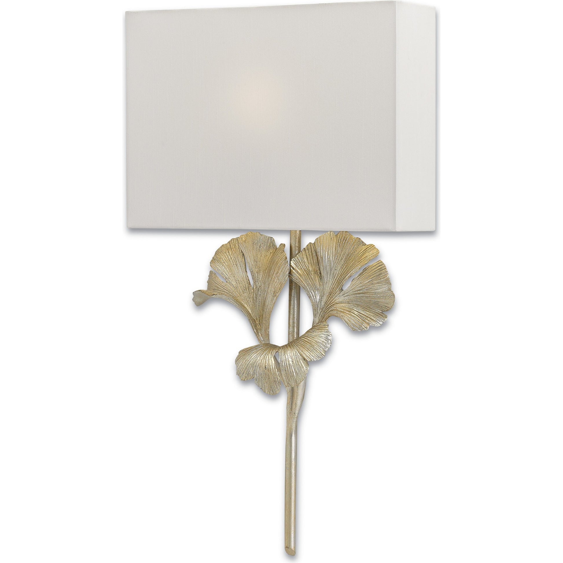 Gingko Wall Sconce by Currey and Company. Made from wrought iron in a traditional style.