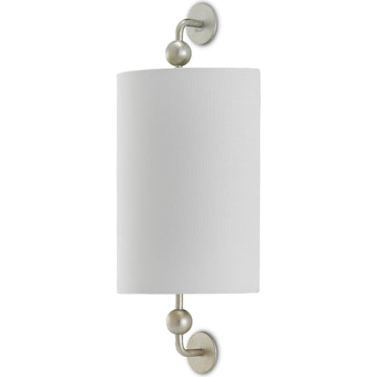 Tavey Wall Sconce by Currey and Company in contemporary gold leaf. Made from wrought iron in a transitional style.