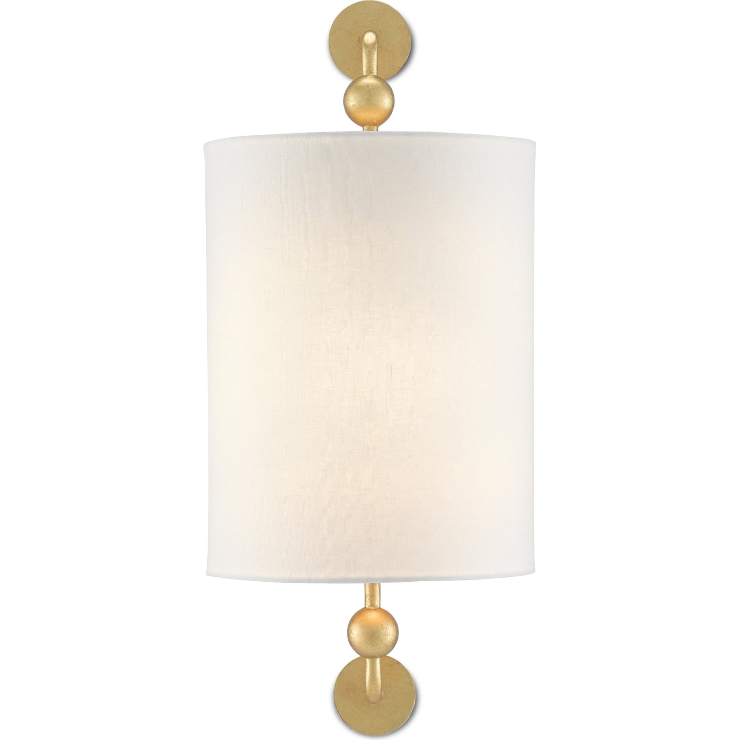 003 SR-768061 | Additional Silo | Tavey Wall Sconce by Currey and Company in contemporary gold leaf. Made from wrought iron in a transitional style.