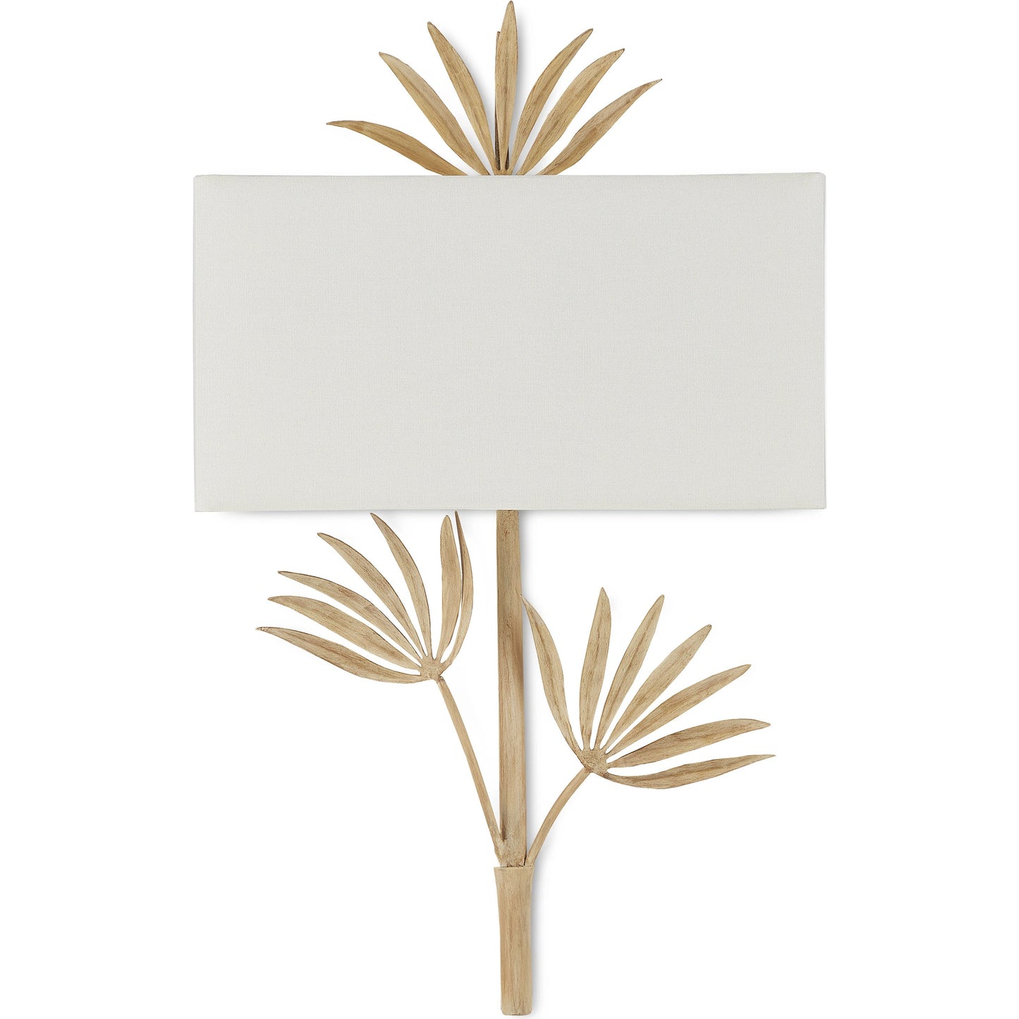 001 SI-1923858 | Primary Silo | Calliope Wall Sconce by Currey and Company in coco cream. Made from wrought iron, fabric in a modern style.