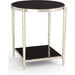 Circle/Square Side Table by Global Views. Made from iron, granite in a modern style.