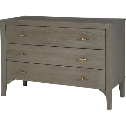 Rockport Dresser by Butler Specialty Company in warm gray, green. Made from mango wood in a traditional style.
