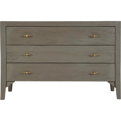 Rockport Dresser by Butler Specialty Company in warm gray, green. Made from mango wood in a traditional style.