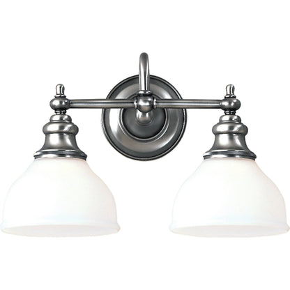 Sutton Bath Bracket by Hudson Valley in polished nickel. Made from brass in a traditional style.