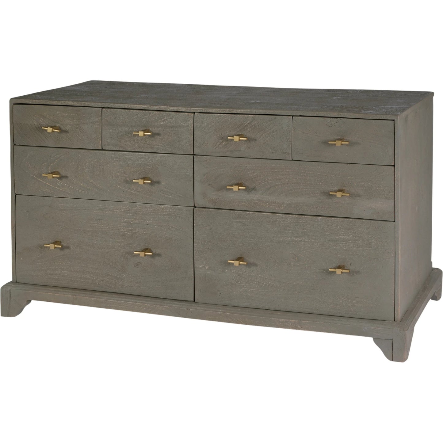001 SI-2472679 | Primary Silo | Faro Dresser by Butler Specialty Company in warm gray, greenish. Made from mango wood in a transitional style.
