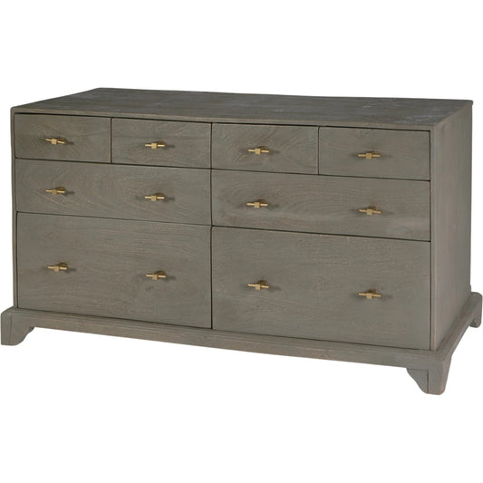 Faro Dresser by Butler Specialty Company in warm gray, greenish. Made from mango wood in a transitional style.