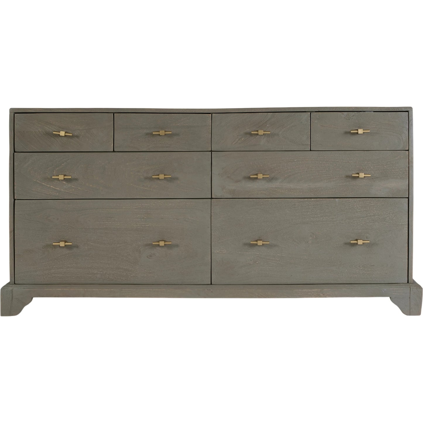 005 SI-2472679 | Additional Silo | Faro Dresser by Butler Specialty Company in warm gray, greenish. Made from mango wood in a transitional style.