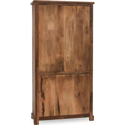 Zion Reclaimed Wood Display Cabinet by Classic Home in natural. Made from reclaimed wood, tempered glass in a unique style.