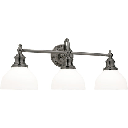 Sutton Bath Bracket by Hudson Valley in polished nickel. Made from brass in a traditional style.